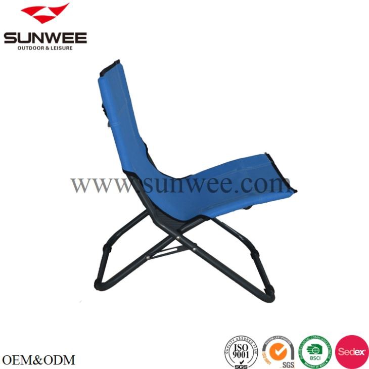 Mesh Lounge Reclining Folding Camp Chair